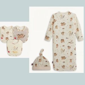 MAGNETIC ME Gown & Hat Set & Bib 3-Pack Where The Wild Things Are NWT